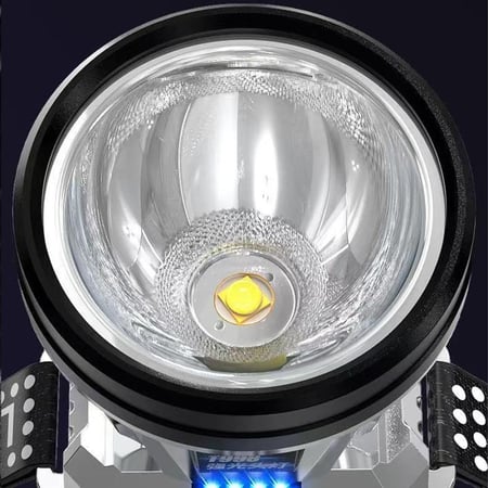 كشاف رأس LED قابل لإعادة الشحن بثلاث أوضاع   8