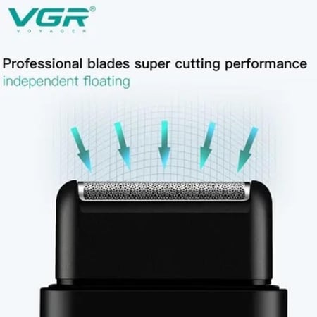 ماكينة حلاقة وتنعيم V-390 مع شحن عبر منفذ USB من VGR 8