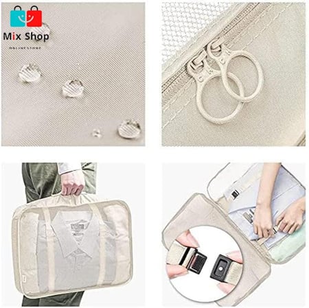 منظم حقائب السفر مكون من 7 قطع لتنظيم أمتعة وملابس السفر 3