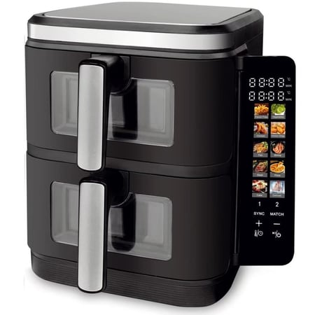 مقلاة هوائية DENX DX4001  بسلة مزدوجة 11 لتر 2800 واط   4