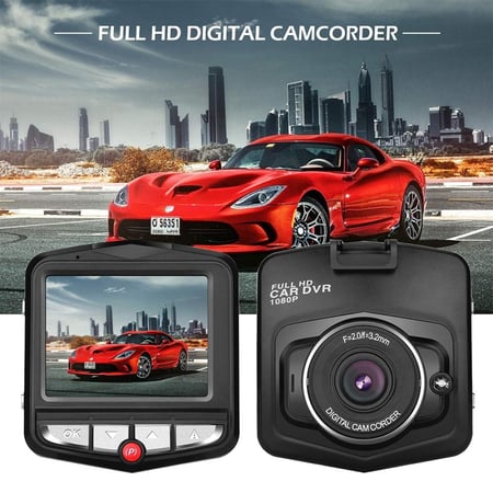 كاميرا مراقبة الطرق للسيارة بدقة HD 1080p مع مستشعر G ورؤية واسعة 170 درجة لتسجيل الفيديو اثناء القيادة