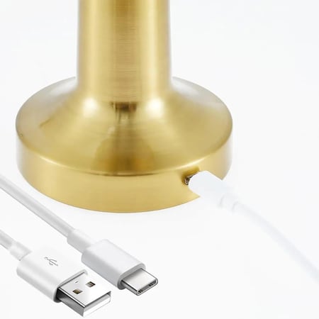 مصباح طاولة ماسي LED بتصميم فاخر يعمل باللمس ويشحن عبر USB 1