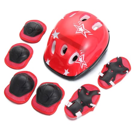 مجموعة حماية شاملة للأطفال خوذة ووسائد واقية متكاملة