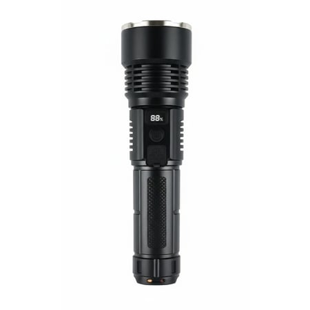 مصباح يدوي قوي مزدوج الإضاءة مع تكبير وفلاش وباور بنك SJ-011-1