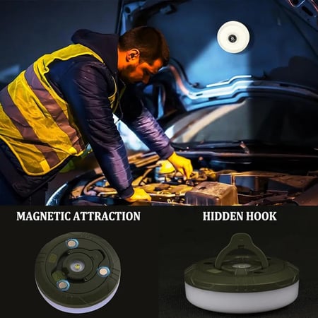 سلسلة إضاءة تخييم LED بطول 20 متر بشحن شمسي وType-C مع ريموت  9