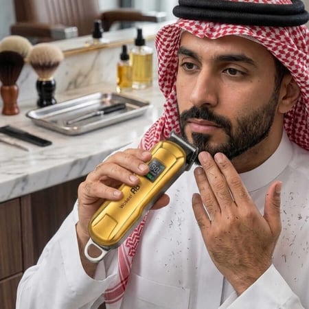 ماكينة حلاقة Wakeel AB-T601 احترافية لاسلكية بشاشة LCD  5