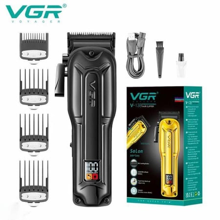 ماكينة حلاقة VGR V-138 احترافية بمحرك BLDC وشفرات DLC وبطارية قوية  4