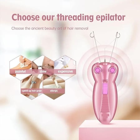 جهاز إزالة الشعر BROWNS 2777 بالخيط القطني مع إضاءة LED  1