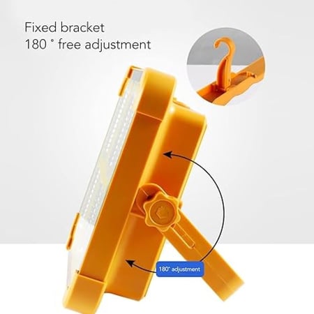 مصباح العمل قابل للشحن IP66، مع إضاءة LED قابلة للتعديل  للاستخدام في الهواء الطلق خلال التخييم وحالات الطوارئ وإصلاح السيارات.