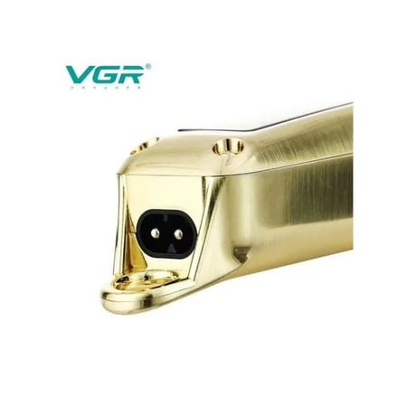 ماكينة حلاقة الشعر VGR V-278 مع بطارية قابلة لإعادة الشحن، شاشة LED وشفرات فولاذية مقاومة للصدأ لون (دهبي)
