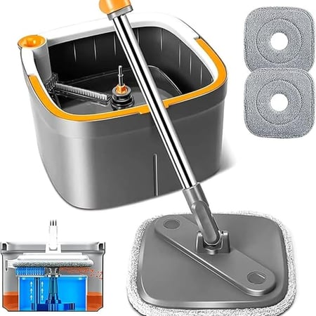 الممسحة الدوارة والدلو  1