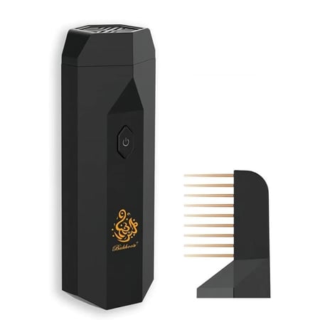 مبخرة الشعر الالكترونية مزودة بمشط مخصص لتبخير الشعر وقابلة لإعادة الشحن