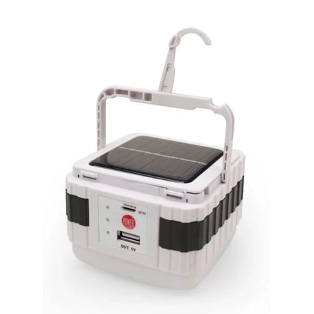 مصباح الطاقة الشمسية MF-8080 مع بطارية قابلة لإعادة الشحن ومنفذ USB لشحن الأجهزة الذكية للرحلات والتخييم