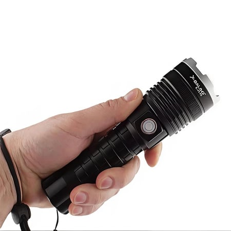 كشاف X-BALG P90 LED خفيف وقابل للشحن بعمر بطارية طويل وإضاءة 1000م  8