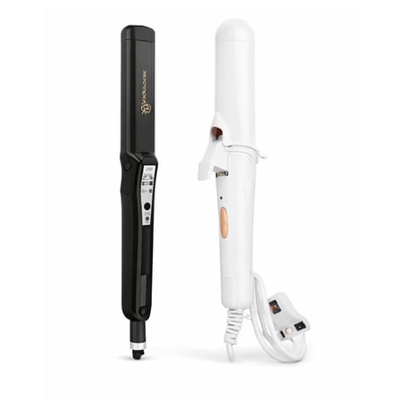 طقم مكواة شعر JAWAY JAW-90 مكواة فرد و مكواة كيرلي