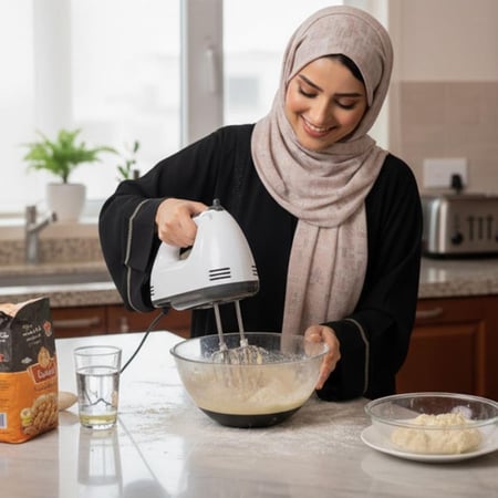 خلاط يدوي كهربائي راوي RAWY بقوة 260 واط و7 سرعات مع مخفقة ستانلس  1