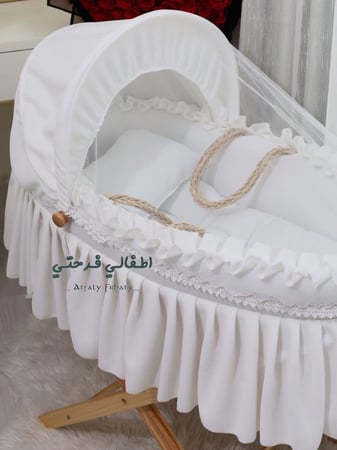 تسوقي اجمل التشكيلات من متجر اطفالي فرحتي سلة موسى بكفرات ارواب نفاس ب