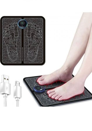 جهاز تدليك القدم EMS بتقنية التحفيز الكهربائي للعضلات .