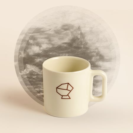 كوب عبلة من مصنع ipa للقهوة السوداء