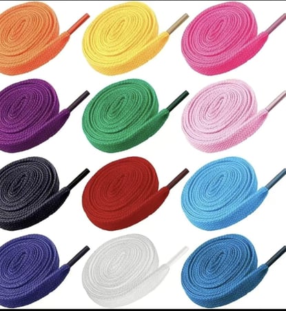 حبال أحذية بعدة ألوان