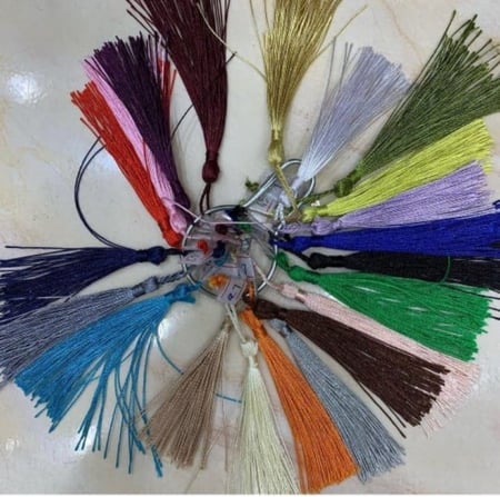 دنداش ( هدب ملون )عدد100حبه ملون