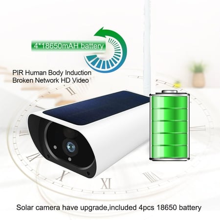 كاميرا مراقبة بالطاقة الشمسية مدمج 4G شريحة