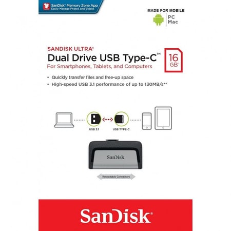 فلاش يو اس بي USB-C | سانديسك SanDisk
