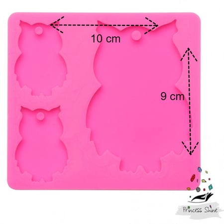 142 - قالب سيلكون تعليقات على شكل ( بومة )