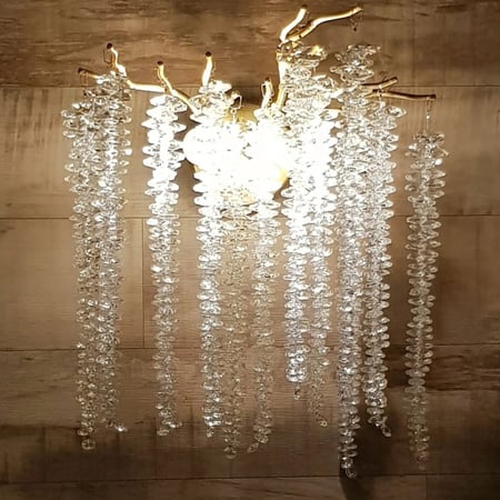 جداري كريستال عناقيد ذهبي 5056/2