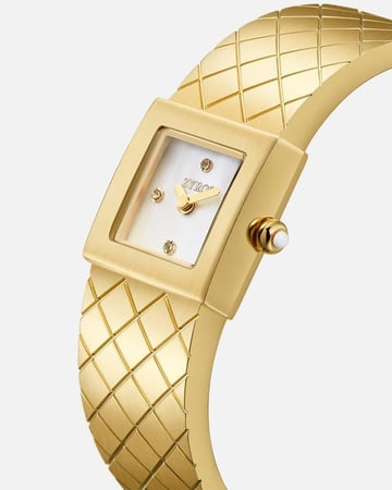 ساعة نسائية ستيل باللون الذهبي