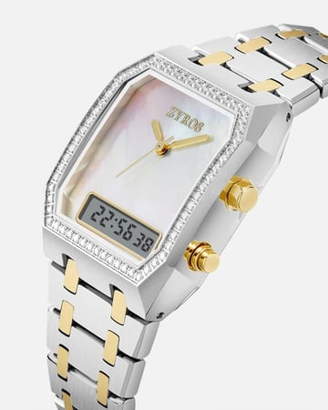 ‎ ساعة نسائية بتصميم ساعة رقمية أنيقة