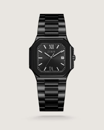 ساعة رمز الرجالية ستيل بلون أسود