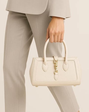 شنطة نسائية لإطلالتك العملية بلون بيج