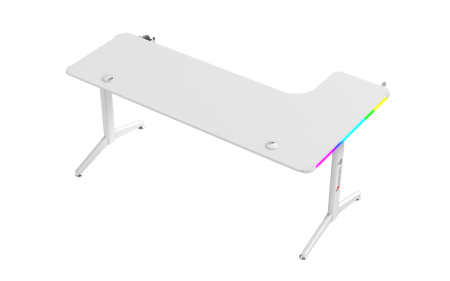 طاولة قيمنق زاوية يسار/ابيض