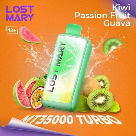 Lost Mary MT35000 Turbo Kiwi Passion Fruit Guava سحبة 35000 موشة كيوي