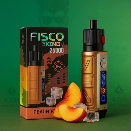 سحبة فيسكو كينج 25000 FISCO KING 25000 Puffs خوخ ايس