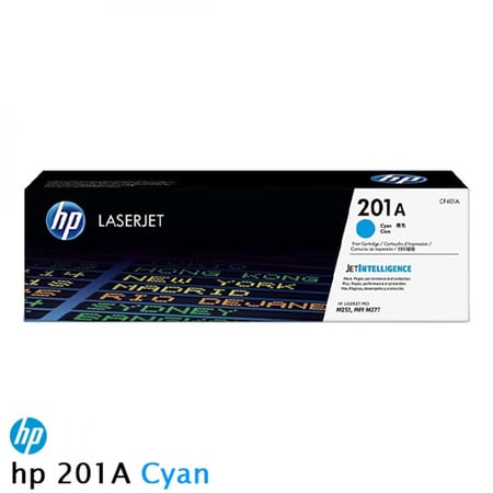 حبر ليزر حبر طابعة HP الأصلي ازرق CYAN 201A Tonnet laserjet الاحساء