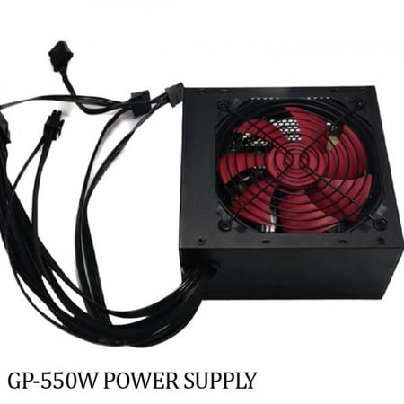 مزود طاقة بور سبلاي power supply GP550 PANDA 120mm fan 50-60HZ ATX