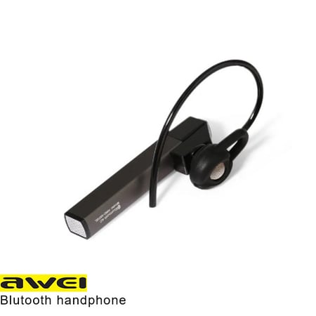 سماعة اذن بلوتوث handphone blutooth انيقة وتبقى طويلا بلون رصاصي