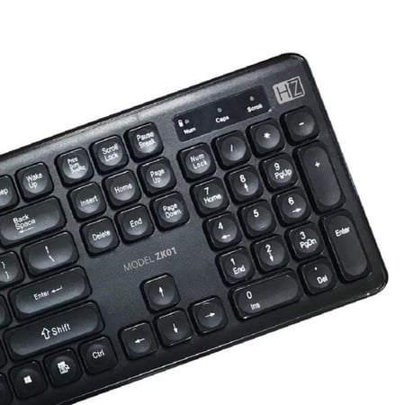 كيبورد و ماوس عالية الجودة Heatz Wireless Keyboard + Mouse ZK01