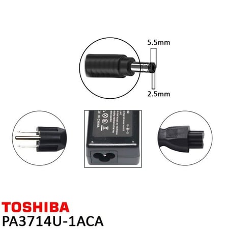 شاحن لابتوب توشيبا بقوة 65 واط TOSHIBA Charger Laptop Battery
