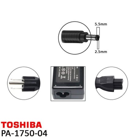 شاحن لابتوب توشيبا  بقوة 75 واط الاحسا  TOSHIBA Charger Laptop Battery