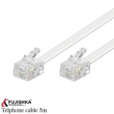 كيبل تلفون بطول 5 متر Telphome cable 5m