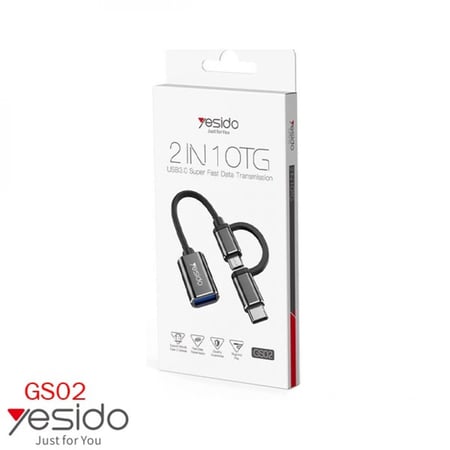 GS02 / وصلة 2 في واحد تايب سي مع ايفون مع منفذ USB