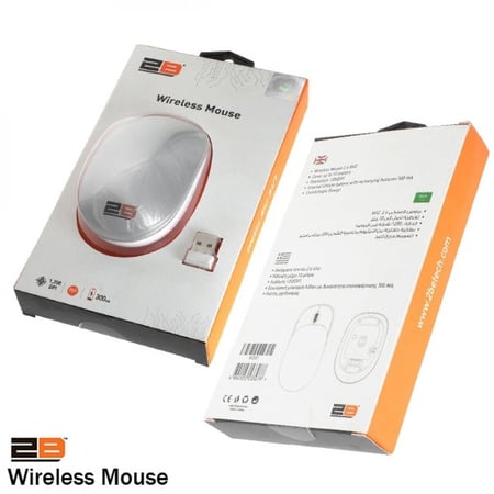 ماوس لاسلكي انيق ب لون كلاسكي مع غطاء ومستقبل USB