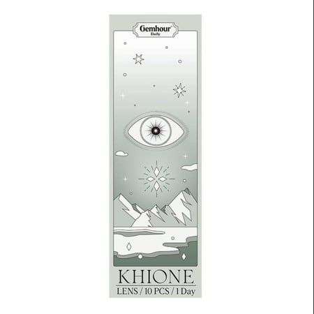 ‎عدسات يوميه زيتي 10 قطع من جيم اور Gemhour Khione 1Day Olive
