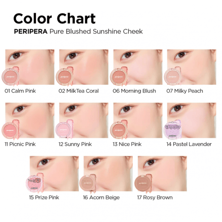Peripera blushed sun shine kiss احمر خدود قابل للبناء