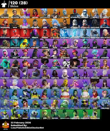 حساب فورت +120 سكن مميز جدا