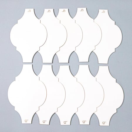 لوح خشب MDF شكل 3 مقاس 20*30 سم (1 حبة)