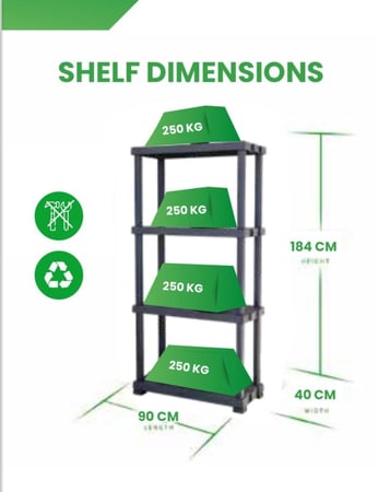 عرض خاص 5 أرفف تخزين شديدة التحمل من أوفر ستيشن